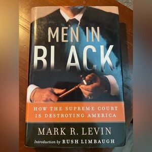 Men in Black by Mark R. Levin - Hardcover Book (Black, Orange)
